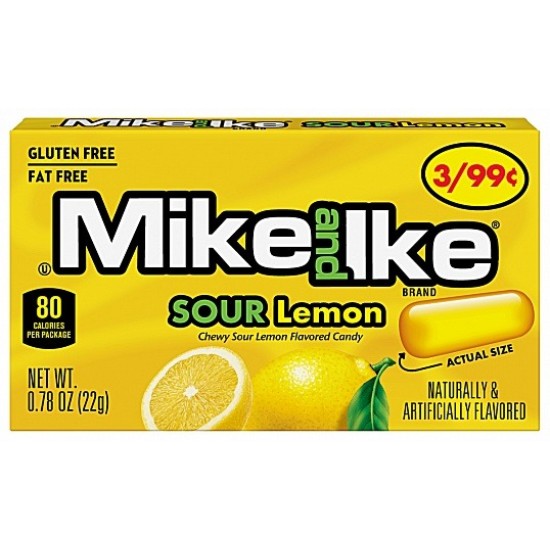 MIKE & IKE SOUR LEMON 22G 30190033