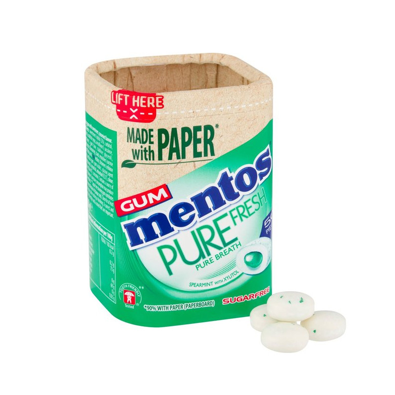 GUM MENTOS PURE FRESH SPEARMINT FLAVOR 100G 30200032 GUM MENTOS PURE FRESH SPEARMINT FLAVOR 100G 30200032