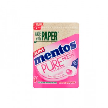 60080014 علكة مينتوس ببل بيور فريش بدون سكر 100جم