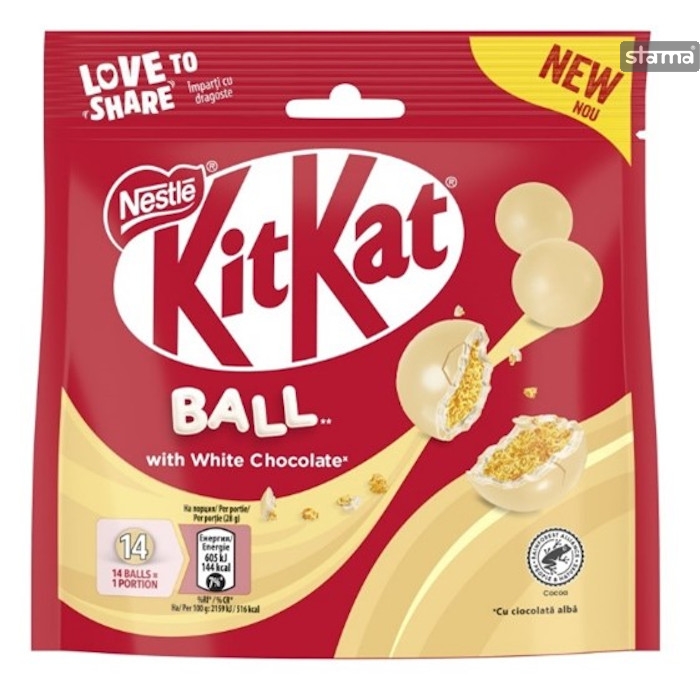 KIT KAT BALL WHITE CHOCOLATE 140G 10110216