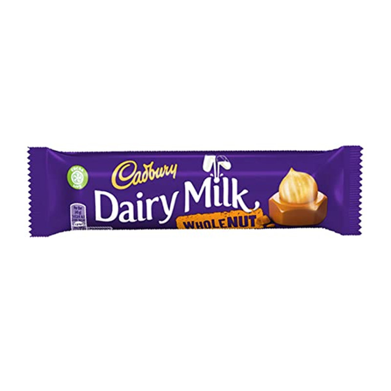 CADBURY DAIRY MILK WHOLENUT 45g CADBURY DAIRY MILK WHOLENUT 45g