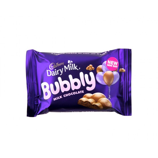 Cadbury Chocolate Bars Dairy Milk  Bubbly Choc 40g 10170577