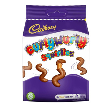 CADBURY DAIRY MILK CURLY WURLY SQUIRLIES 100G