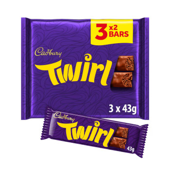 CADBURY TWIRL 3 PACK 129G CADBURY TWIRL 3 PACK 129G