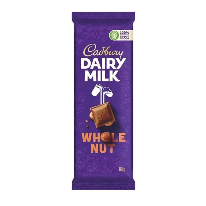 Cadbury Dairy Milk Whole Nut 80g