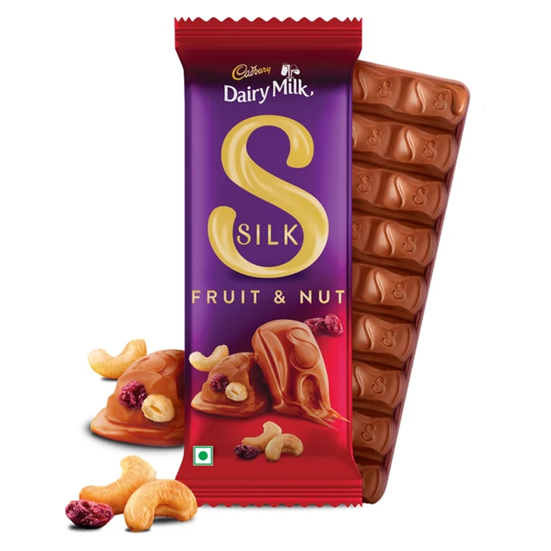 CADBURY DAIRY MILK SILK FRUIT & NUTS 51GCADBURY DAIRY MILK SILK FRUIT & NUTS 51G