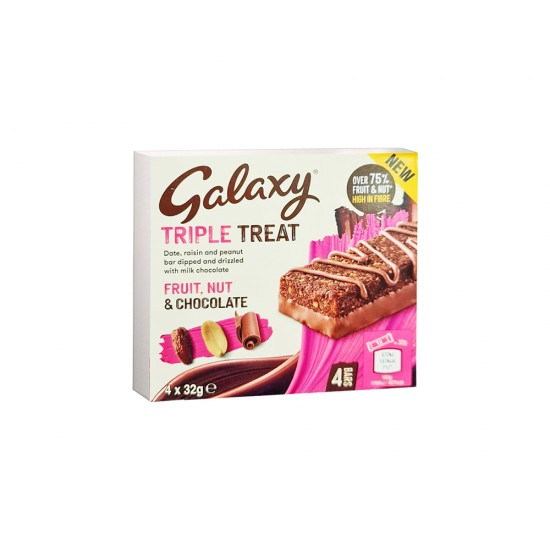 Galaxy Triple Treat Fruit Nut & Chocolate 128g 10330087