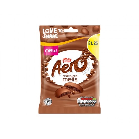 Aro Melts Chocolate Bag 80g 1.35P 10370097