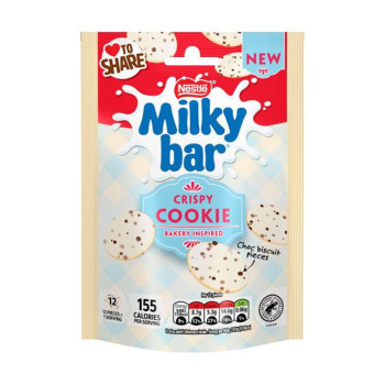 Milkybar Buttons Crispy Cookie White Chocolate 86g Milkybar Buttons Crispy Cookie White Chocolate 86g