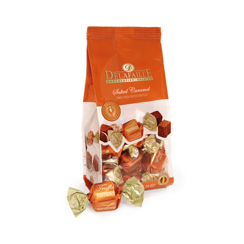 DELAFAILLE SALTED CARAMEL CACAO DUSTED TRUFFLES 150G 12250003 DELAFAILLE SALTED CARAMEL CACAO DUSTED TRUFFLES 150G 12250003