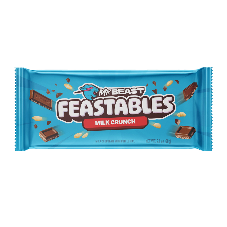 Mr Beast Crunchy Milk Chocolate 60g 12330001 Mr Beast Crunchy Milk Chocolate 60g 12330001