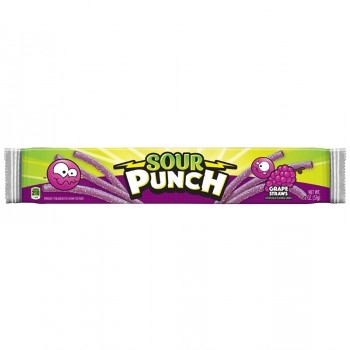 SOUR PUNCH GRAPE STRAWS 57G 31050007 SOUR PUNCH GRAPE STRAWS 57G 31050007
