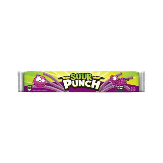 SOUR PUNCH GRAPE STRAWS 57G 31050007