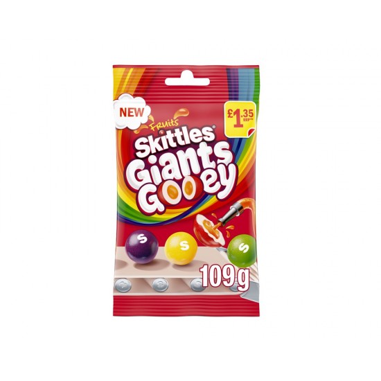 SKITTLES GIANTS GOOEY 109G 1.35P 30070137