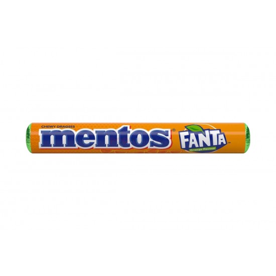 Mentos Chewy Dragees Fanta Orange Flavour 37.5g 30200027