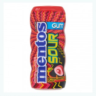 MENTOS GUM SOUR STRAWBERRY 30G 30200029