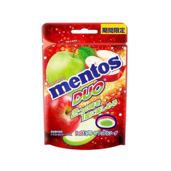 MENTOS DUO RED & GREEN APPLE 45GM 30200034