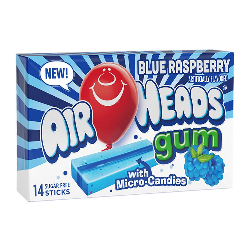 AIRHEADS GUM BLUE RASPBERRY 45G 60280003