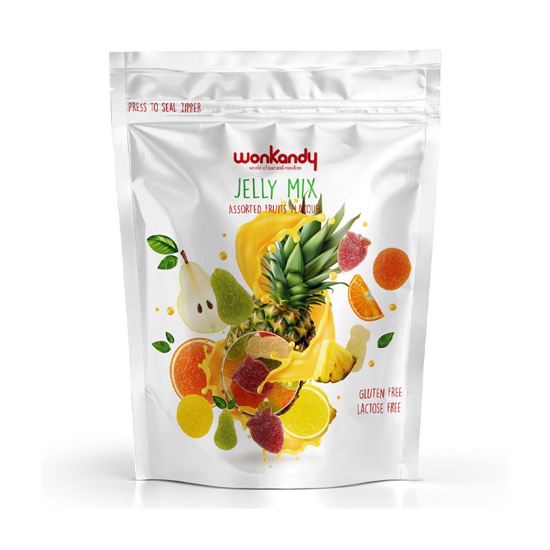  Wonkandy Jelly Fruit Jelly Strawberry&Cherry&Grape 250g 31270001