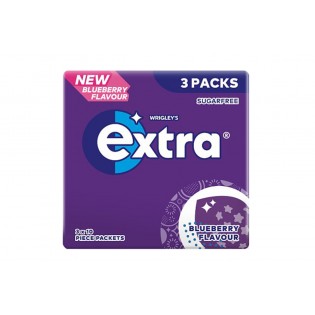 EXTRA BLUEBERRY  FLAVOUR SUGAR FREE GUM 42G 60240015