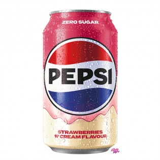مشروب غازية بيبسى بالكريمة الفراولة 330مل