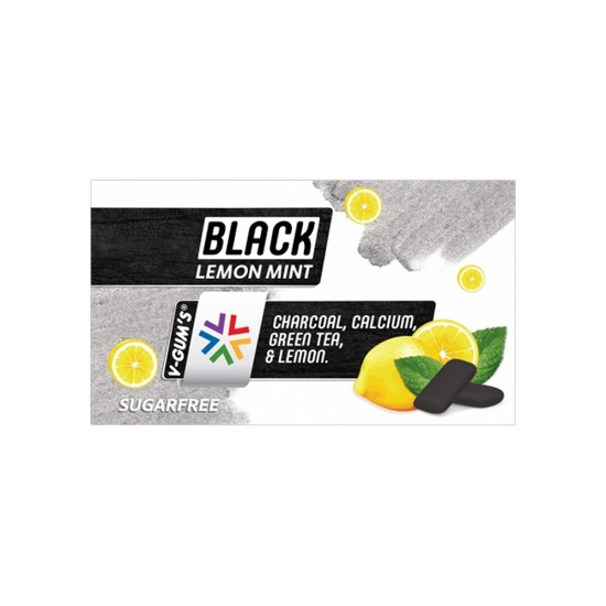 Gum V Black Sugar Free, Green Tea Lemon & Mint 17 g 97260042