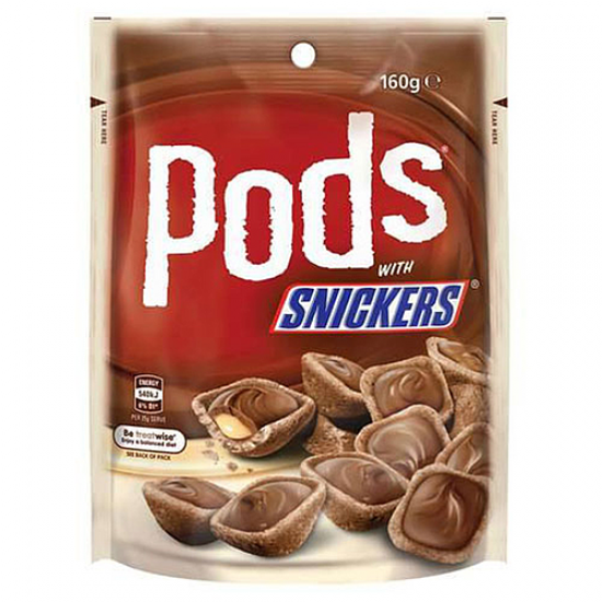 Snickers Pods Pouch Pack 160g